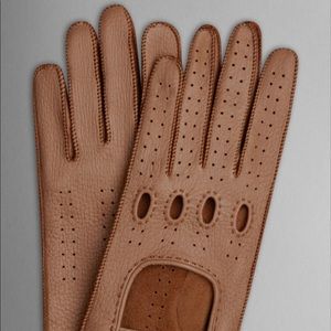 Burberry Leather Driving Gloves Women